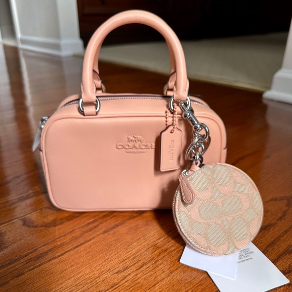 Coach Faded Blush Crossbody Satchel New with Tags - Picture 16 of 16
